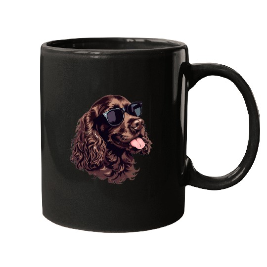 Boykin Spaniel Sunglasses Dog Breed Graphic Mugs