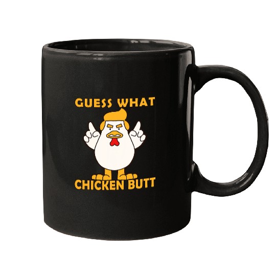 Chicken Lover Funny Animal Guess What Chicken Butt Cute Chickens Mugs