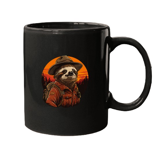 Sloth Pet Park Ranger Mugs