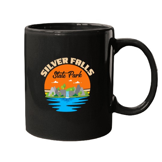 Oregon State Park Souvenir Silver Falls Waterfall Hike Mugs
