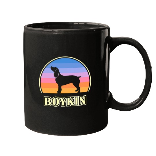 Boykin Spaniel vintages Sunset Dog Mugs