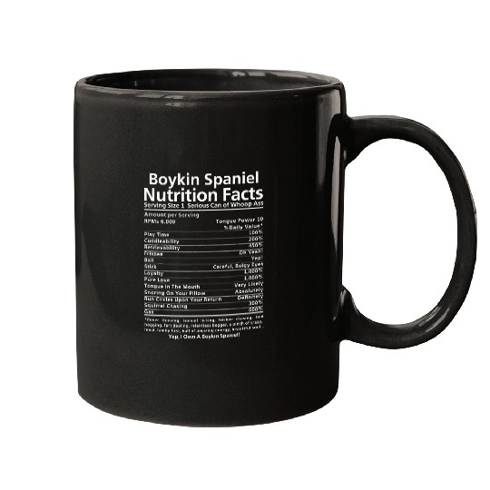 Boykin Spaniel   Funny Nutrition Facts Mugs