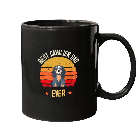 bests Cavalier Dad Ever Fathers Day Husband Dog Lover Mugs