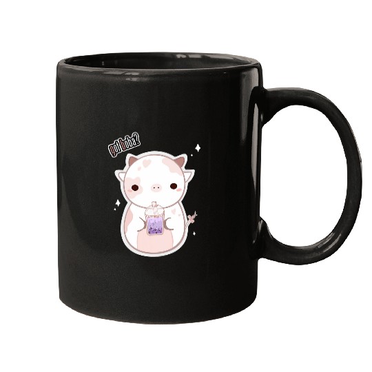 Cow Lover Cute Strawberry Cow Print 2 Mugs