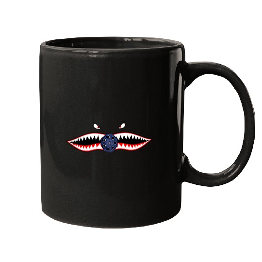 A10 WARTHOG NOSE ART P40 P51 SHARK MOUTH TEETH THUNDERBOLT Mugs