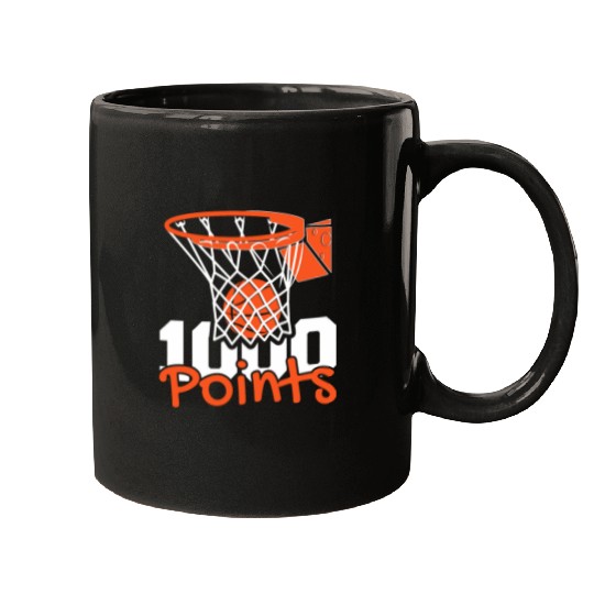 1000 Points Basketball Scorer High School Basketball Player 6 Mugs