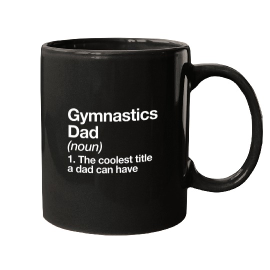 Gymnastics Dad Definition Funny Sports Mugs