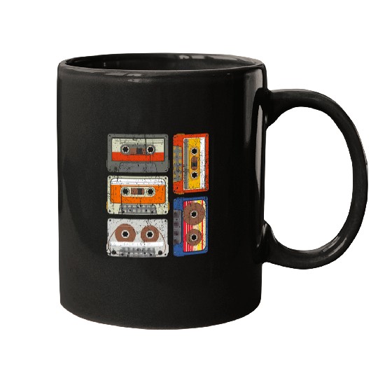 80s Music Lover Retro Cassettes Mixtape 1980s Cassette Mugs