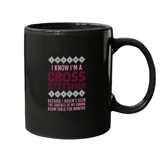 Cross Stitch Needlepoint Art XStitching 4 Mugs