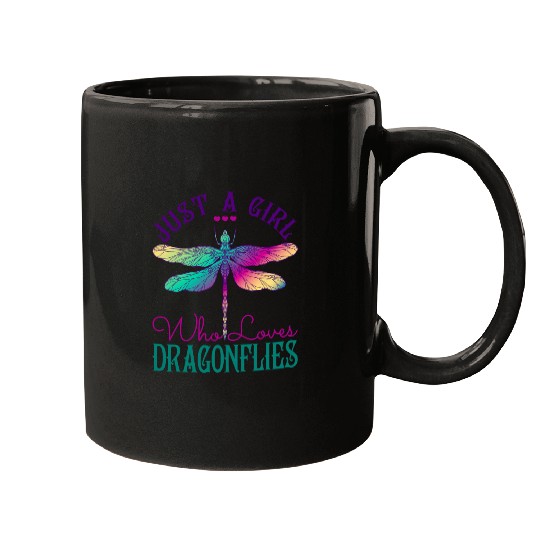 Just A Girl Who Loves Dragonflies Dragonfly Lover Mugs