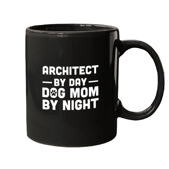 Architect By Day Cat Mom By Night Mugs