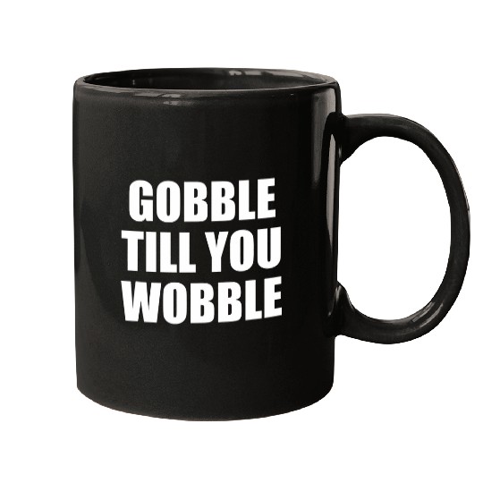 Lacrosse Gift Gobble Till You Wobble 2Thanks Giving Turkey Eater Mugs