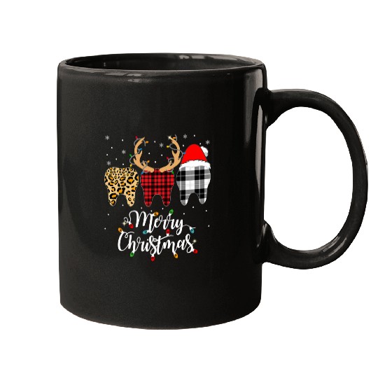 Christmas Dental Squad Hygienist dentists Matching Outfit Mugs