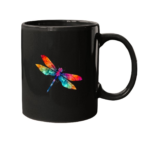 Colorful Dragonfly Artwork Design 22 Mugs
