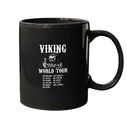 Viking World Tour Norse Mythology Nordic Historical Era Mugs
