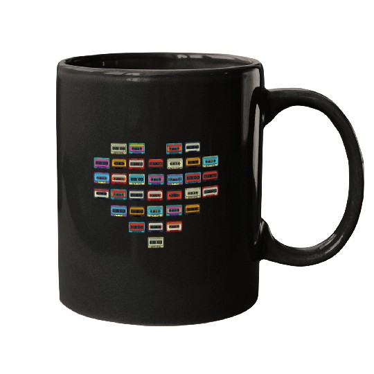 80s Theme Cassette Tape Retro Era vintages 80s Music Lover Mugs