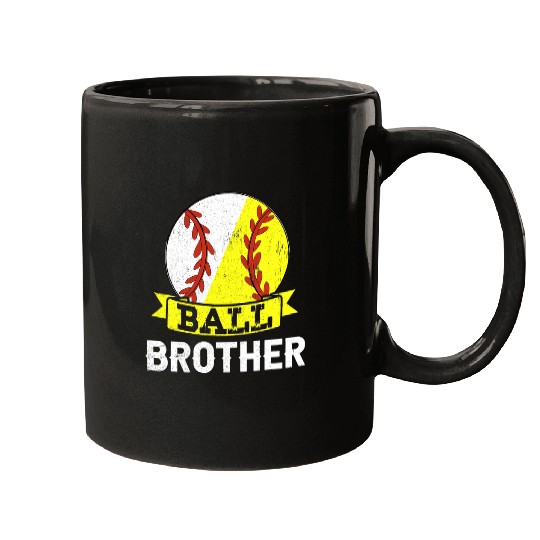 Ball Brother Baseball Softball Team Sports Mugs