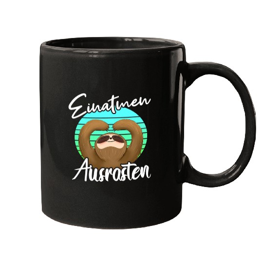Sloth Pet Yoga Sloth Breathe in and out of place Mugs