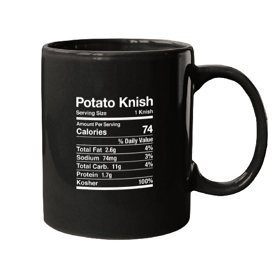 Potato Knish Nutrition Facts Jewish Kosher Food Hanukkah Mugs