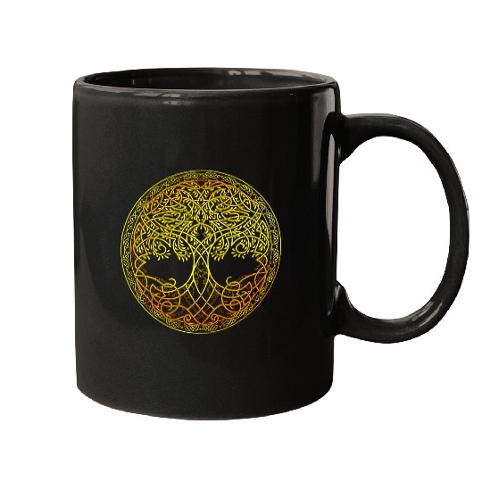 Tree Of Life Celtic Knot Design Viking Symbol Mugs