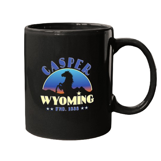 Horse Lover Casper Wyoming WY Wild Horse Mugs