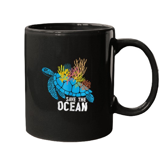 Turtle Pet in sea ocean graphics plus size vacation holidays Mugs