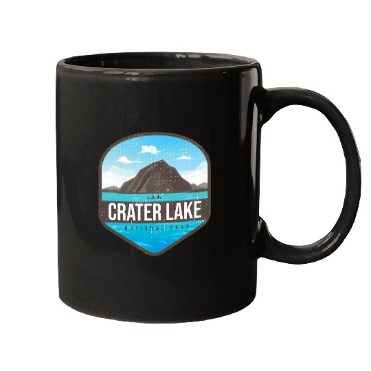 Crater Lake National Park Oregon Mount Mazama Hiking Camping Mugs