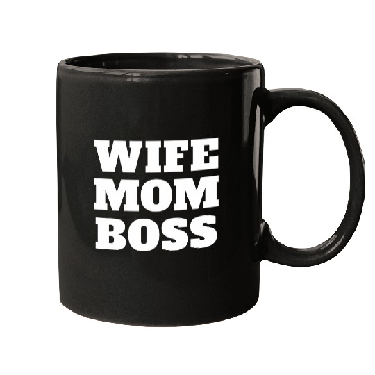 Wife Mom Boss Funny Mothers Day Bosss Day Mother Employer Mugs