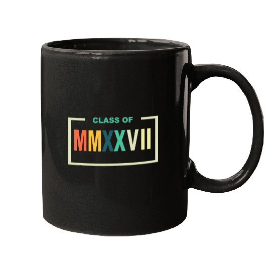 Class of 2027 Roman Numerals Freshman Math Student Mugs