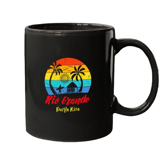 Rio Grande Puerto Rico Boricua Vacation Souvenir Mugs