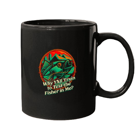 Why Test Fisher in Me Lifestyle Lakes Habits Lagoon Fishing 3 Mugs