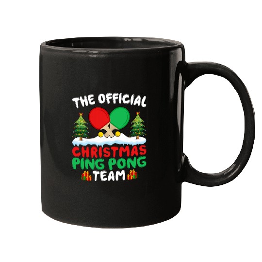 xmass Ping Pong Team Funny Table Tennis Player Christmas Mugs