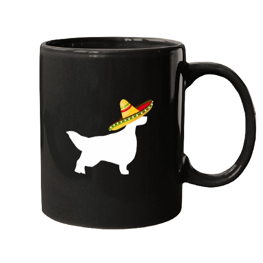 English Setter Sombrero Cinco De Mayo Funny Dog Mugs