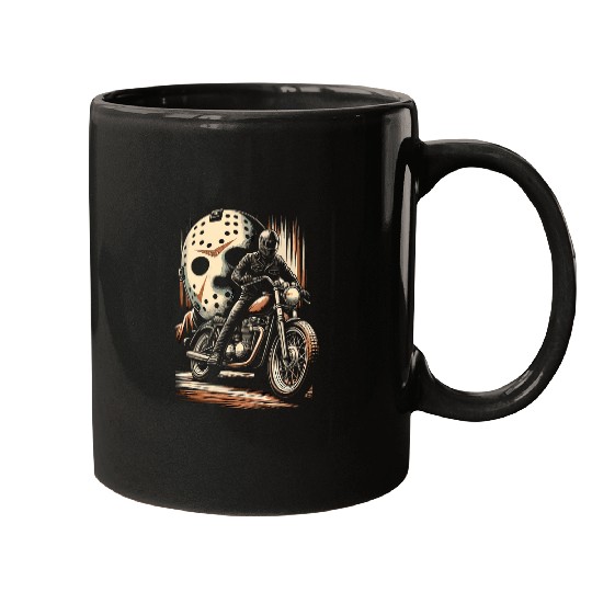 Retro Riders Revenge 80s Slasher Bike Mugs