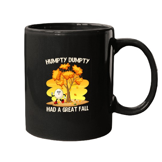 Lacrosse Gift Humpty Dumpty Had a Great Fall Sayings Autumn Atmosphere Mugs