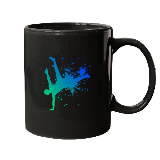 Womens Bboy Mens Hip Hop Break Dance Breakdance Mugs