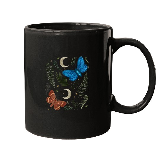 Fairy Grunge Fairycore Aesthetic Goth Luna Moth Butterfly 24 Mugs
