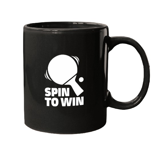 Spin To Win Pingpong Outfit Table Tennis Player Table Tennis Mugs