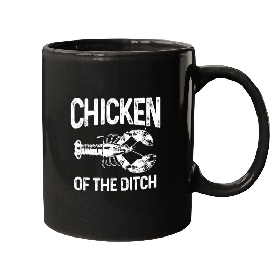 Chicken Lover Of The Ditch Crawfish Seafood Chef Cajun Food Funny Mugs