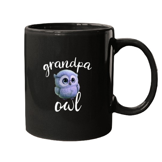 Owl Pet Grandpa Owl Newborn Baby Shower For Grandpa Funny Owl Mugs