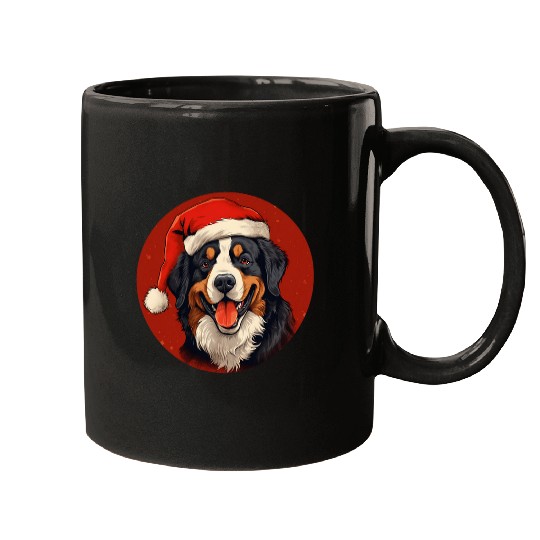Bernese Mountain xmass Mom Dad Berner Dog Lovers Christmas Mugs