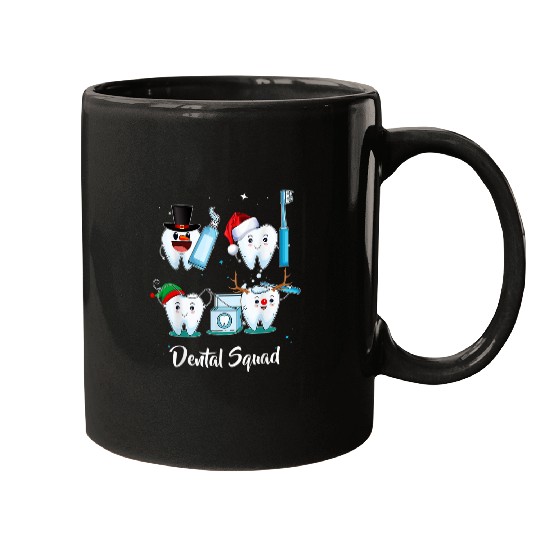 Dental Squad Teeth dentists Christmas Dental xmass Pajamas Mugs