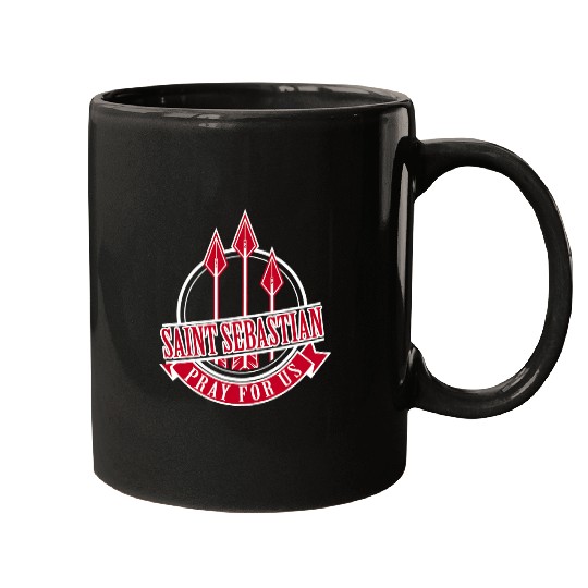 St Sebastian Archery Archer Catholic Patron Saint Mugs
