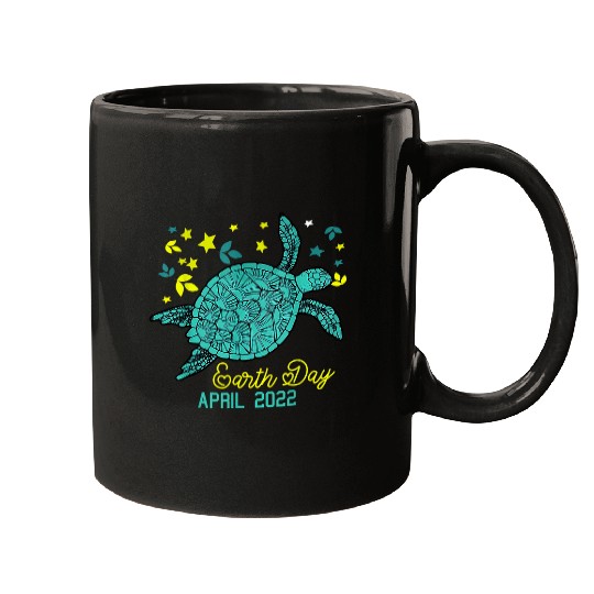 Turtle Pet planet love world environment earth day 6 Mugs