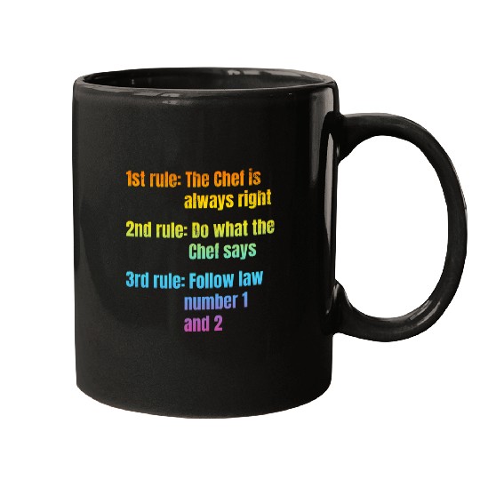 1st Rule The Chef Is Always Right Kitchen Food Cooking Chef Mugs