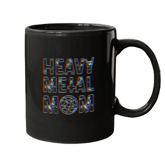 Heavy Metal Music Mom Band Concert Mother Retro 21 Mugs