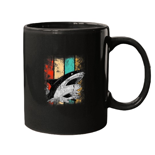 Retro Killer Whale vintages Animal Ocean Marine life Mugs