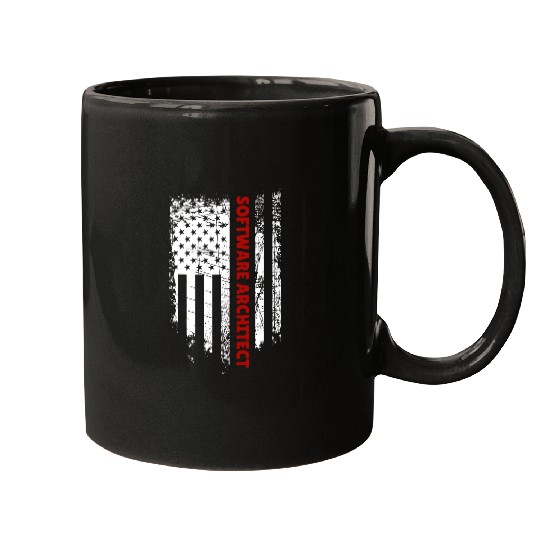 American Flag Software Architect Mugs