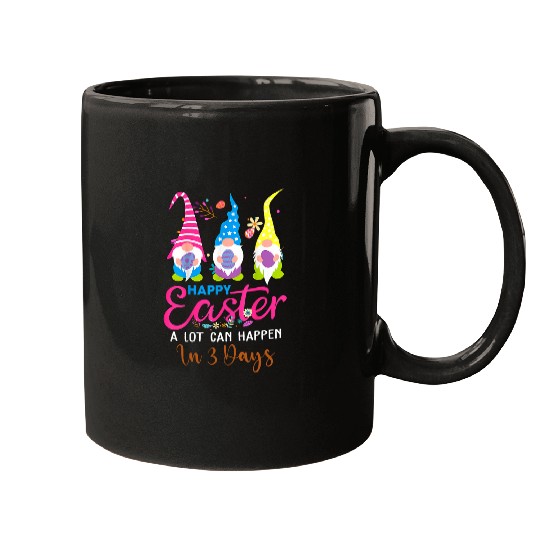 A lot Can Happen In 3 Days Hallelujah Easter Gnomes Womens Mugs
