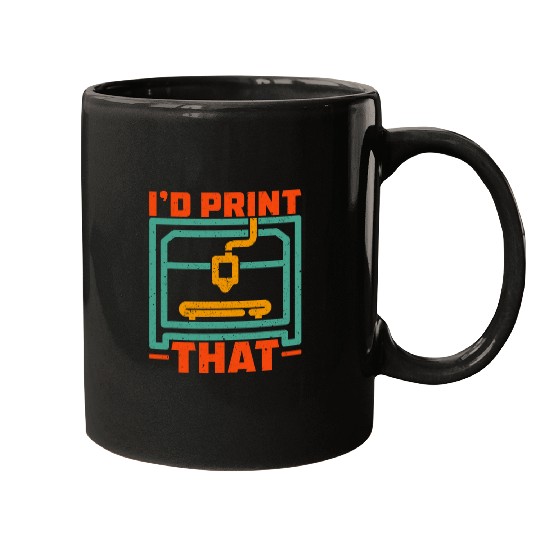 3D printing printers CNC CAD Programmer Engineer technology 3 Mugs